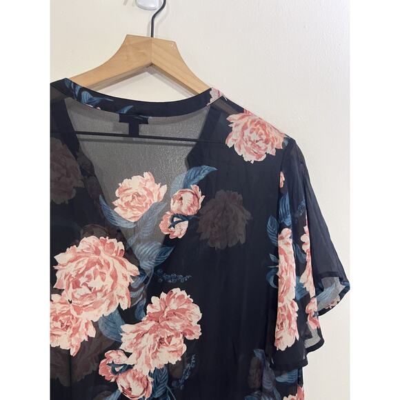 Romance Cottage Boho Fairy Grunge Whimsigoth Sheer Floral Doll Dress 1 Victorian - Picture 10 of 15